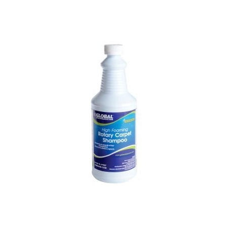 Global Equipment High Foaming Rotary Carpet Shampoo - Case Of Six 1 Quart Bottles N90320-903206